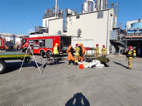 Wiczenia Na Terenie Zak Adu Swiss Krono W Arach Komenda Miejska