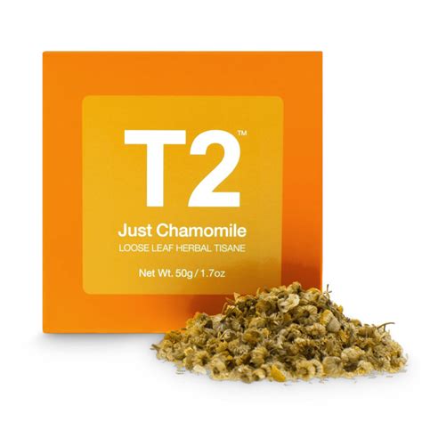 T2 Just Chamomile Loose Leaf Cube 50g Choice Pharmacy