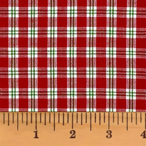 Merry And Bright 4 Plaid Homespun Cotton Fat Quarter Jubilee Fabric