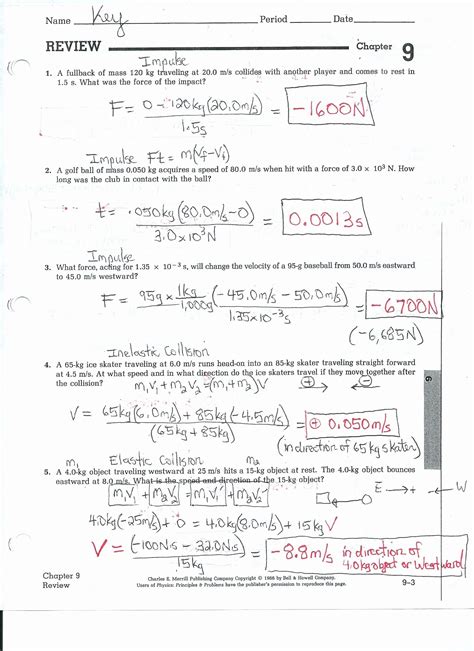 Velocity Problems Worksheet With Answers