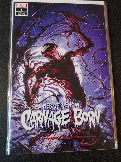 Web Of Venom Carnage Born Scorpion Comic Variant Signed By Clayton