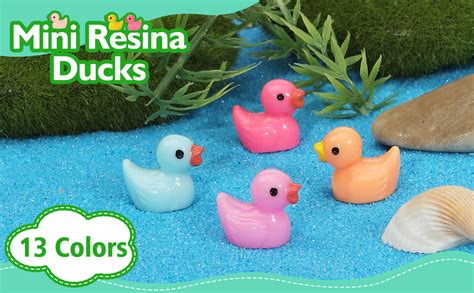 Amazon Rachan Pcs Mini Ducks Bulk Resin Duck Figurines For