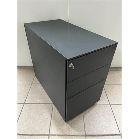 Caisson Hauteur Bureau Gris Anthracite