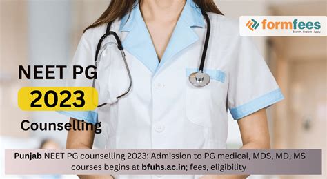 Punjab NEET PG Counselling 2023 Admission To PG Medical MDS MD MS