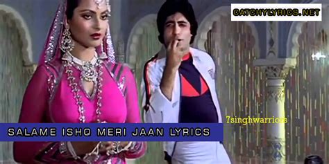 Salame Ishq Meri Jaan Lyrics - Muqaddar Ka Sikandar (1978) - Catchy Lyrics