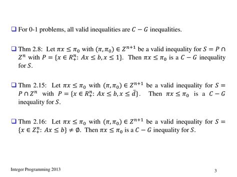 PPT 2 Generating All Valid Inequalities PowerPoint Presentation