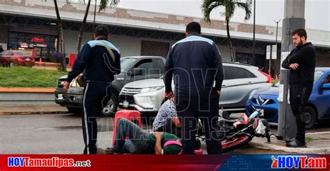 Hoy Tamaulipas Accidente En Tamaulipas Motociclista Lesionado Al