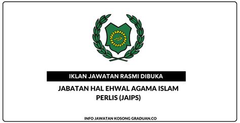 Permohonan Jawatan Kosong Jabatan Hal Ehwal Agama Islam Perlis Jaips