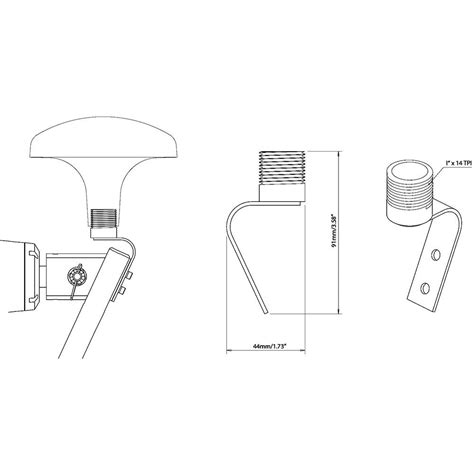 Scanstrut GPS VHF Antenna Mount Waveinn