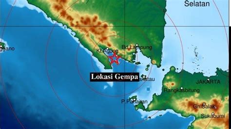 Gempa Guncang Lampung Selasa Mei Baru Saja Guncangan Di Laut