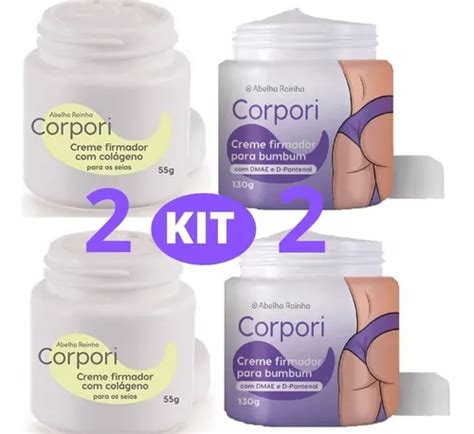 Kit 4 Creme Firmador De Bumbum Seios Colageno Abelha Rainha MercadoLivre