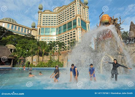 The Sunway Lagoon Logo At The Rock Wall At Water Park In Bandar Sunway