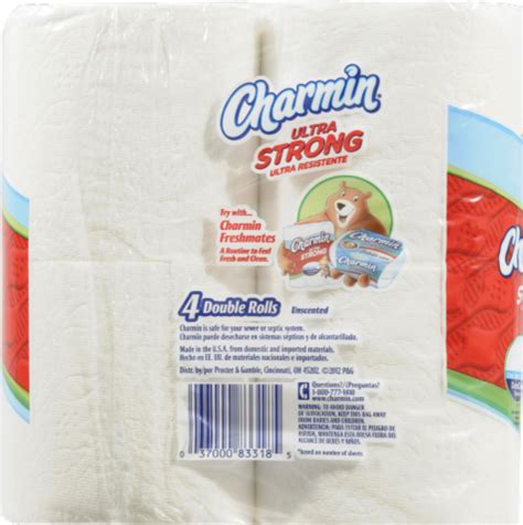 Charmin Ultra Strong Double Roll Bath Tissue 4 Rolls Kroger