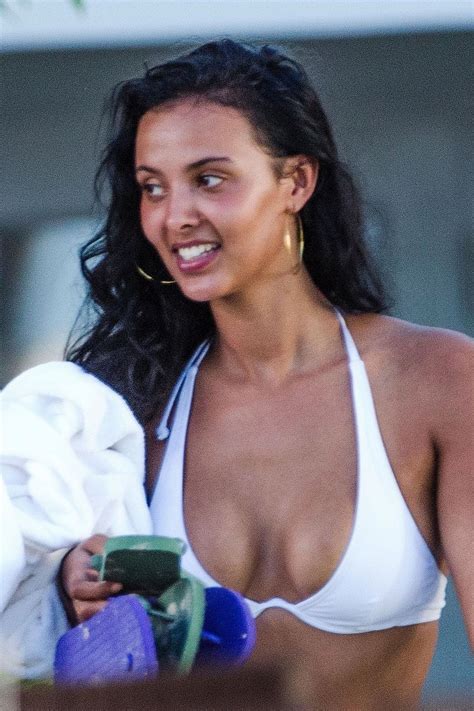 Maya Jama In Bikini On The Beach In Barbados Hawtcelebs