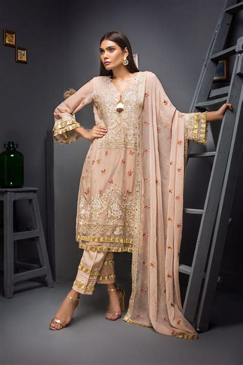 Kalyan Festive Chiffon Embroidered Pakistani Suits Online Shopping