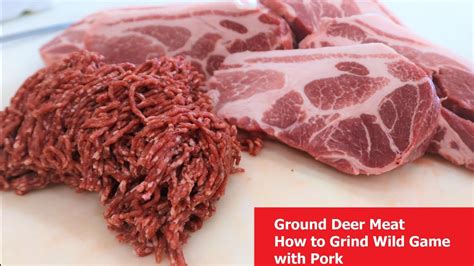 How To Grind Venison Burger Ground Deer Meat Youtube