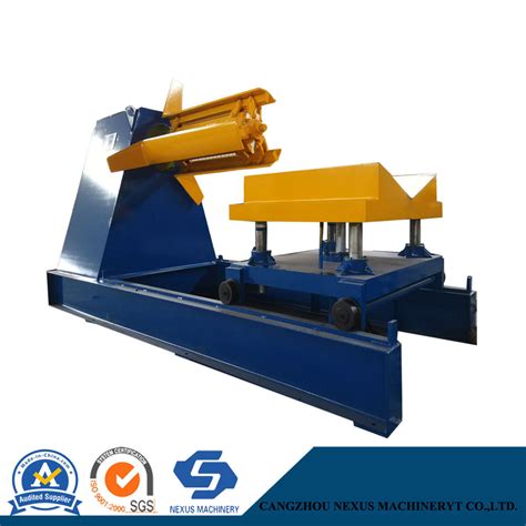 Tons Automatic Hydraulic Decoiler With Coil Car China Hydraulic