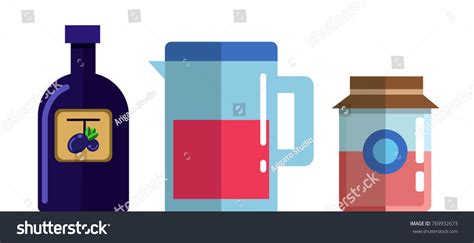 Bottles Isolated Vector Illustration Stock Vector Royalty Free 769932673 Shutterstock