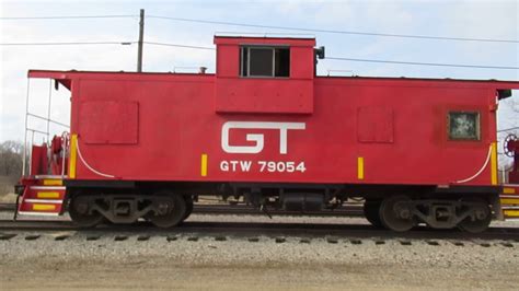 Grand Trunk Western Caboose Turned Into A Pushing Platform At Kalamazoo