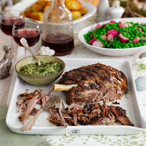 Slow Roast Lamb With Salsa Verde Recipe Slow Roast Lamb Lamb Roast Slow Roast