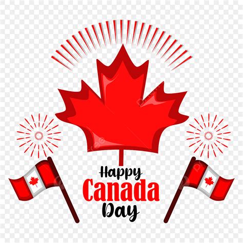 Happy Canada Day Vector Hd Png Images Happy Canada Day With Big Red