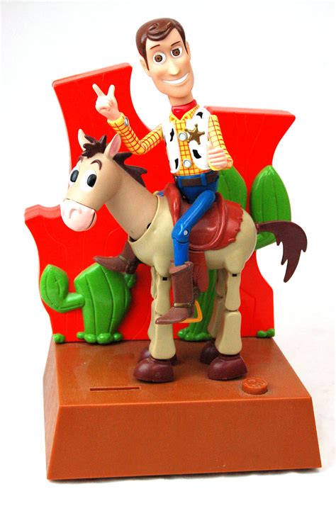 Toy Story Woody And Bullseye Animated Coin Bank See Attached