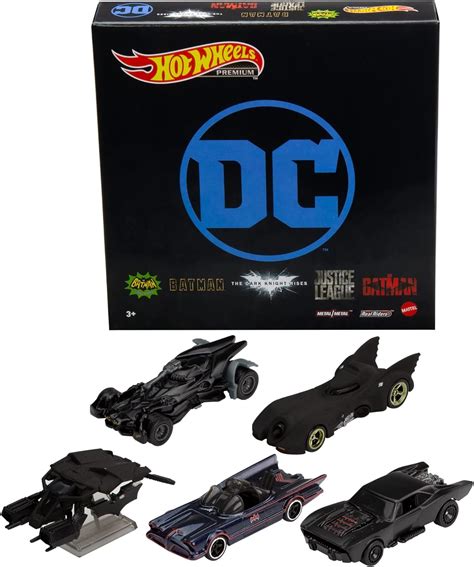 Hot Wheels Batman Collezione 5 Batmobili Classiche In Scala 1 64 Confezione Speciale Per