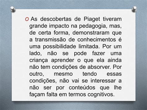 Apresentação jean piaget PPT