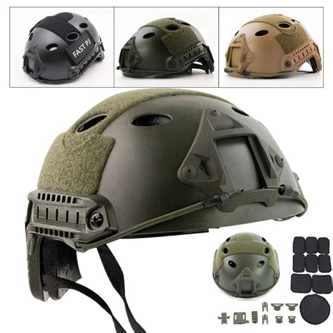 Capacete T Tico R Pido Tipo Pj Airsoft Paintball Tiro Wargame Ex Rcito