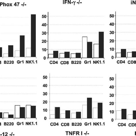 Reduced Apoptosis In Infected Gene Knockout Mice Occurs Uniformly Among