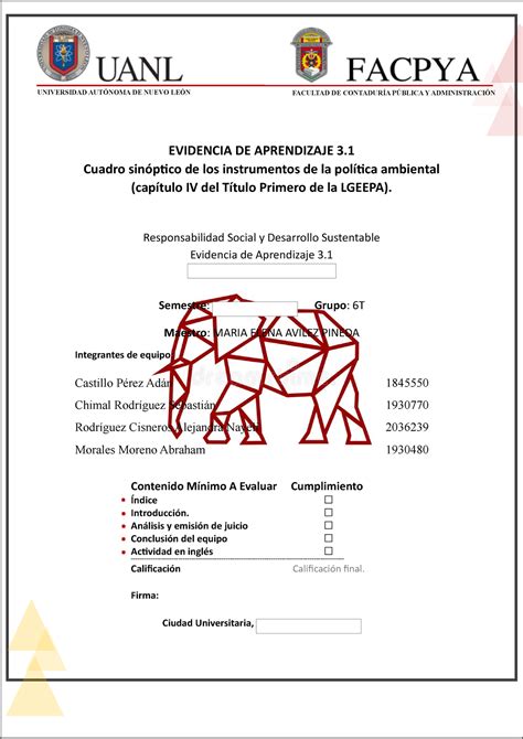 EV 3 1 Cuadro sinóptico de los instrumentos de la política ambiental