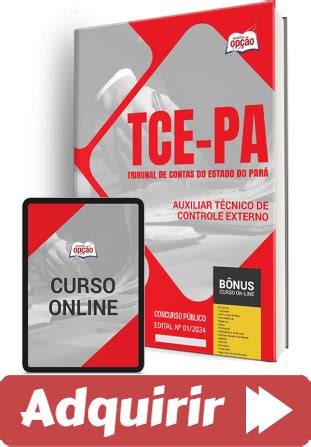 Apostila Auxiliar Técnico de Controle Externo Concurso TCE PA 2024