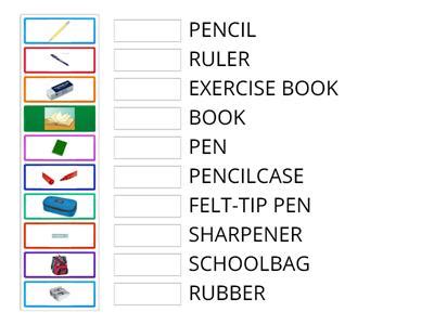 Inglese Oggetti Scolastici Risorse Didattiche