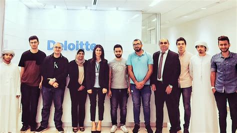 A Scientific Visit To Deloitte Touch Company Al Ain University