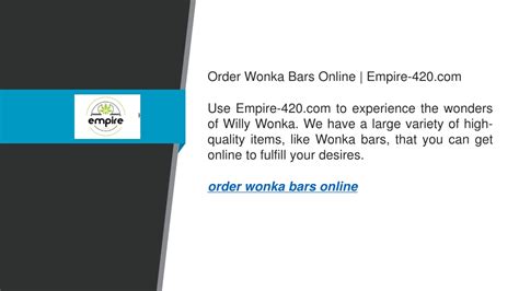 Ppt Order Wonka Bars Online Empire Powerpoint Presentation