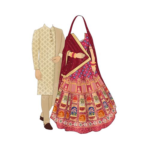 Wedding Outfit Groom And Bride Wedding Outfit Wedding Illustration