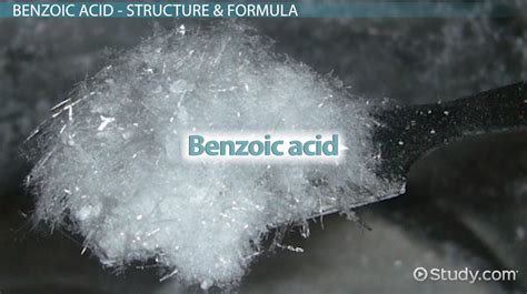 Benzoic Acid | Structure, Formula & Examples - Lesson | Study.com