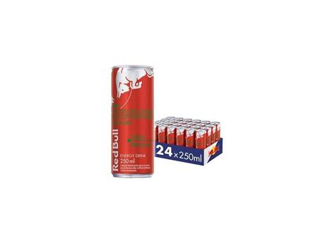 Energético Red Bull Energy Drink Summer Melancia 250 ml 24 latas