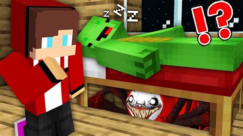 Scary Choo Choo Charles Under The Bed In Minecraft Maizen Jj And Mikey