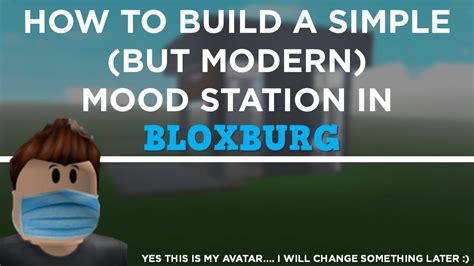 How To Build A Simple But Modern Mood Station In Bloxburg Speed