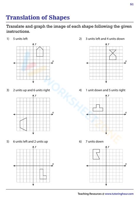 Free Printable & Interactive Translations Worksheets - Worksheets Library