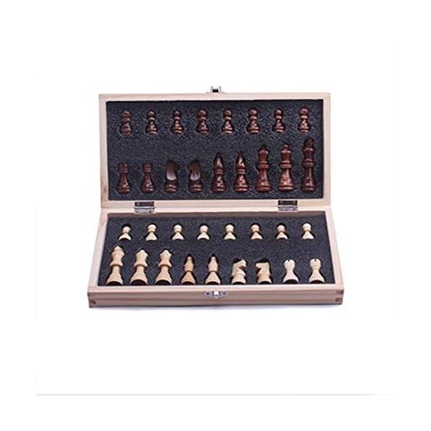 Qiaoli Checs Set D Checs En Bois Pliants Portables Jeu D Checs Int