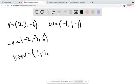 SOLVED Sketch The Given Vectors Mathbf V And Mathbf W On Your