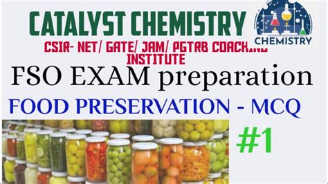 Food Preservation Mcq Fso Youtube