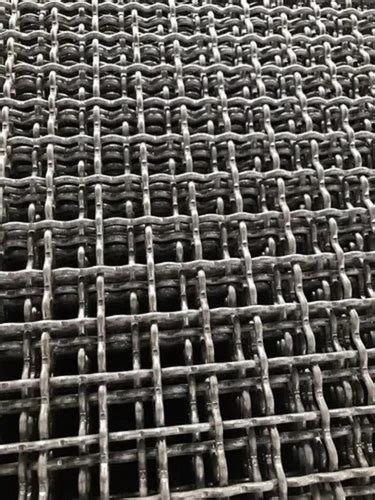 Square Hole Galvanized Surface Mild Steel Crimped Wire Mesh For Security Purposes Aperture Na