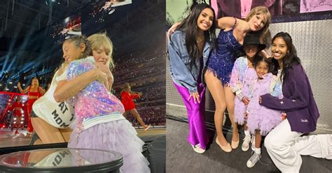 Taylor Swift gives Kobe Bryant’s daughter Bianka her ’22’ hat during ...