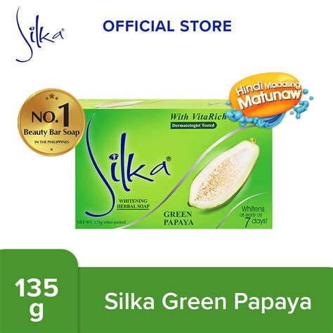 Silka Green Papaya Whitening Soap 135g Shopee Philippines