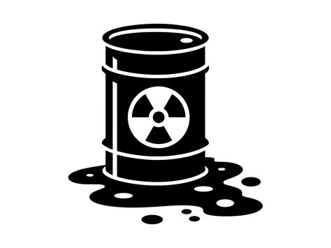 Toxic Waste Svg Nuclear Waste Radioactive Barrel Pollution Printable