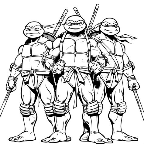 52 Tortugas Ninja Para Colorear Dibujos Para Imprimir