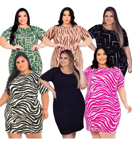 Kit Vestidos Plus Size Atacado Moda Ver O Tamanho Grande